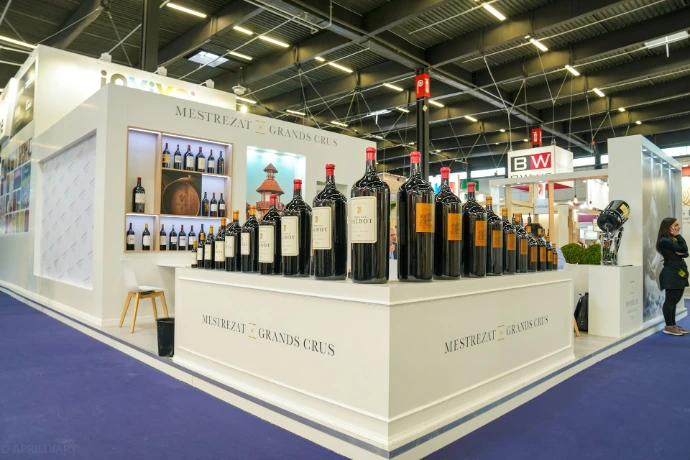 wine bottles on top of table